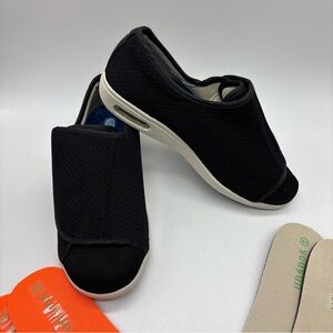 Youyun Unisex Orthopedic Skip On Shoes, Black, W8.5/M7.5